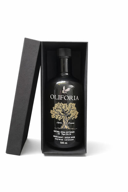 Oliforia Erken Hasat Soğuk Sıkım Filtresiz Naturel Sızma Zeytinyağı 500ml Kutulu Şişe